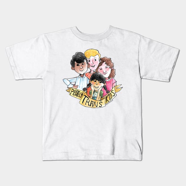 Protect Trans Kids! Kids T-Shirt by DamiAnimated